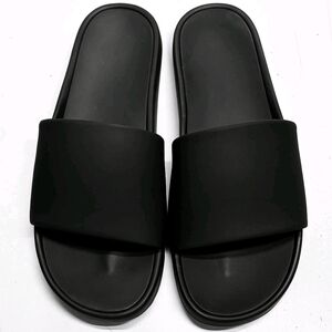 All in Motion Black Men's Slide Sandals